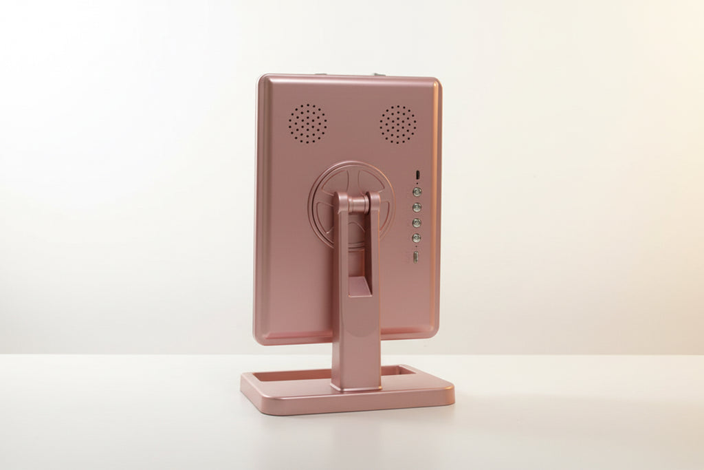 Specchio per il trucco touch screen con 20 luci    LED Altoparlante musicale Bluetooth