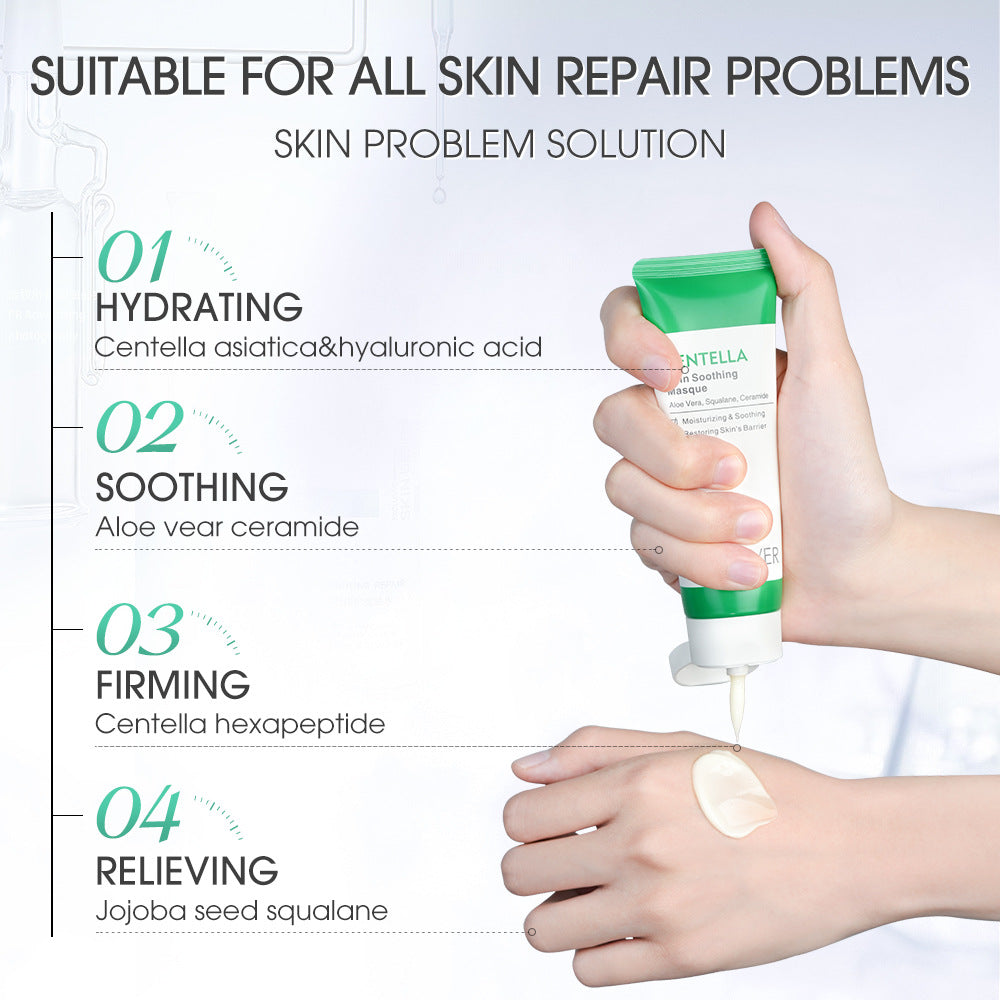 Maschera viso nutriente con centella asiatica